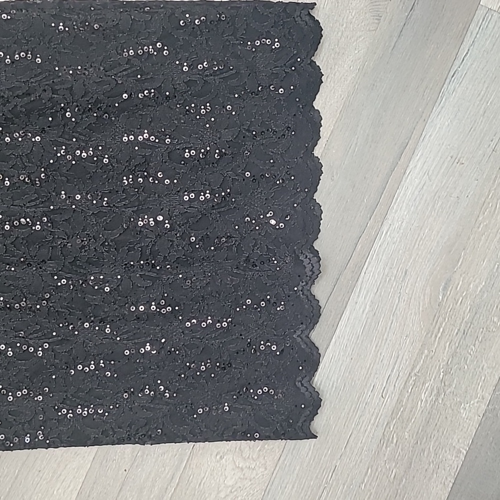 NWT Damaia Atelier Elegant Black Lace Sequence Dress Size 36 - Picture 3 of 5